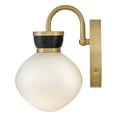 thumbnail image 2 of Lark 85590 Lucy 10" Tall Bathroom Sconce - Lacquered Brass / Seafoam, 2 of 3
