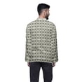 thumbnail image 4 of Atasi Mandarin Collar Printed Cotton Traditional Kurta For Men Casual Shirt, 4 of 5