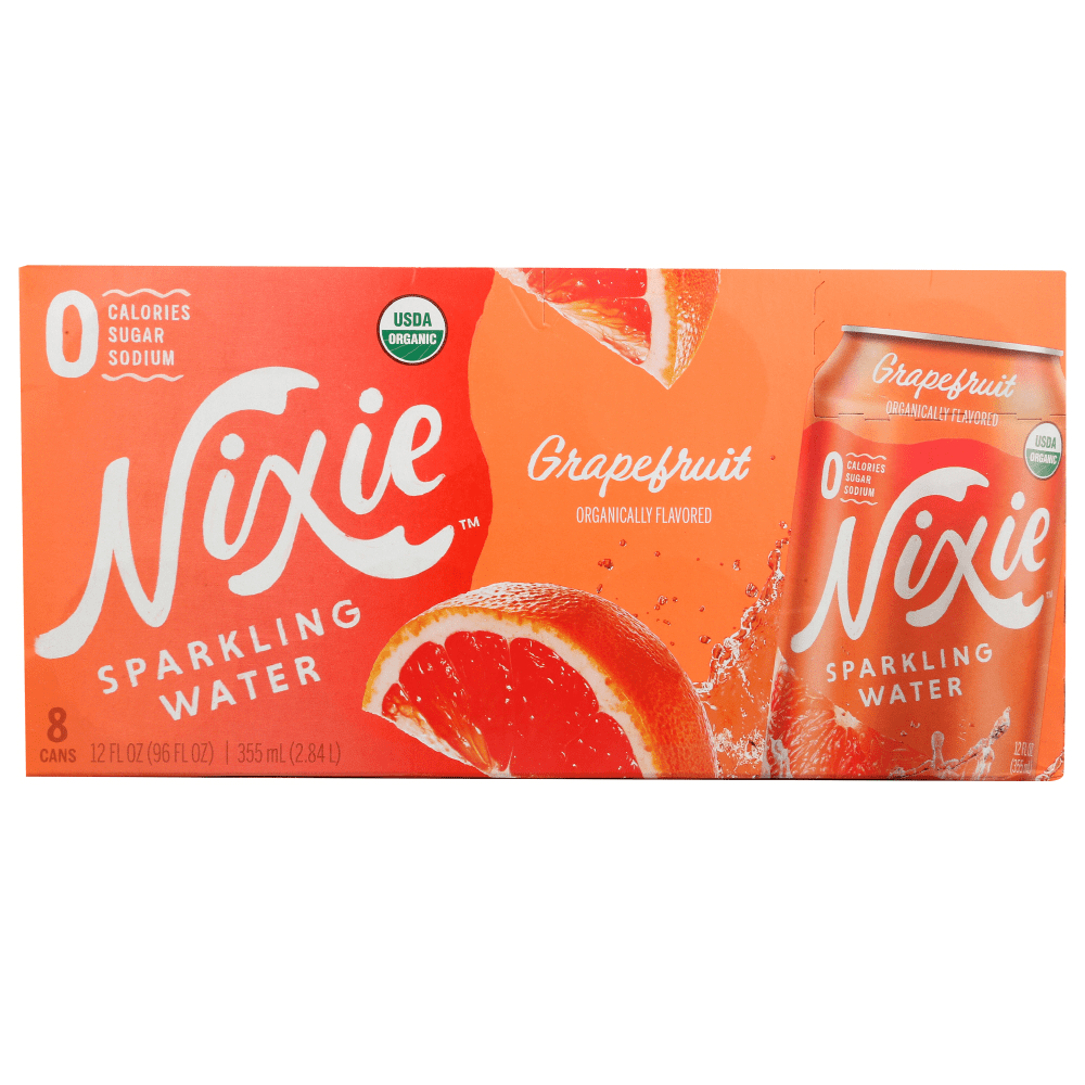 Nixie Organic Grapefruit Sparkling Water 8 pk, 96 fl oz [Pack of 3]