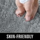 thumbnail image 3 of Alfombra esponjosa TWINNIS Super Soft Shaggy de 120 x 180 cm, color gris, 3 of 8