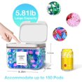 thumbnail image 4 of WWS-94oz /2.8L Laundry Pods Container for Room Organization, Pod Up Holder for Laundry with 30 Labels and scoop, Detergent Powder Container, Dryer Sheet Holder, 4 of 4