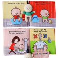 thumbnail image 2 of Libro Montessori para bebé libro de tela suave y silencioso para aprendizaje de habilidades para la vida juguetes educativos para bebé de 1 a 3 años, 2 of 5