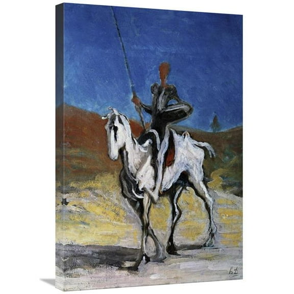 30 in. Don Quixote Art Print - Honore Daumier