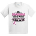 thumbnail image 3 of Inktastic My Grandma is a Survivor Breast Cancer Awareness Youth T-Shirt, 3 of 5