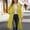 Yellow, variant on 2026 New Pea Coats For Women Winter Classic Lapel Open Front Long Overcoat Comfy Wool Blend Long Sleeve Oversized Trench Coat(Blue,XL)