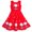 Red Santa Dress, variant on Girls Dress Red Snowflake Bow Tie Christmas Party Holiday Sleeveless 7 Years
