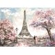 thumbnail image 2 of Fondos de estudio de fotografía ABPHQTO 150x220cm Fondo de flores de la Torre Eiffel, 2 of 2