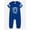 Blue Beach, variant on Baby Boys Varsity Romper with Short Sleeves, Sizes 0/3M-24M