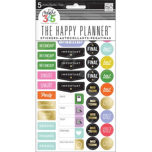 Create 365 Planner Stickers, 5 Sheets - Walmart.com - Walmart.com