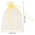 thumbnail image 3 of GOOHOCHY 100 bolsas de organza para joyería, bolsas de organza con cordón para dulces, bolsas de organza para regalos de fiesta, 3 of 8