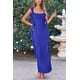 thumbnail image 5 of Vestido PRETTYGARDEN 2025 Verano Sin Mangas Maxi Azul Talle L, 5 of 8