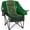 Juniper Green 1-Single Seat, variant on Oversized Camping Chair For Adults - Heavy Duty 400 Lbs Padded Folding With Wine Glass Holder  2 Cup Holders & Side Pockets Portable Carry Bag Rv Tailgating Lawn
