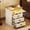 white, variant on Nightstand with Charging Station,Farmhouse End Side Table with 3 Drawers and Open Storage,Smart Bedside Table with LED Light & Human Sensor for Bedroom,White