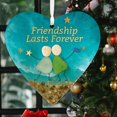 thumbnail image 2 of Ongmies Heart-Shaped Sea Glass Friendship Decor, Handmade Heart Shaped Sea Glass Ornaments – Souvenir Christmas Decorations for Friends & Holiday Gifting, Timeless Friendship Heart Keepsake, 2 of 6