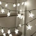 thumbnail image 6 of HESHENG Solar String Lights Star Outdoor 20LED, 8 Modes Solar Powered Fairy Lights, Waterproof Garden Christmas Tree Home Party Holiday Decor, Cool White, 6 of 8