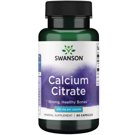 Swanson Calcium Citrate 200 mg 60 Capsules