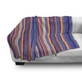 thumbnail image 3 of Abstract Soft Flannel Fleece Throw Blanket, Gradient Color Vertical Stripes Lines Art Retro Graphic Display, Cozy Plush for Indoor and Outdoor Use, 50" x 70", Violet Blue Salmon, by Ambesonne, 3 of 6