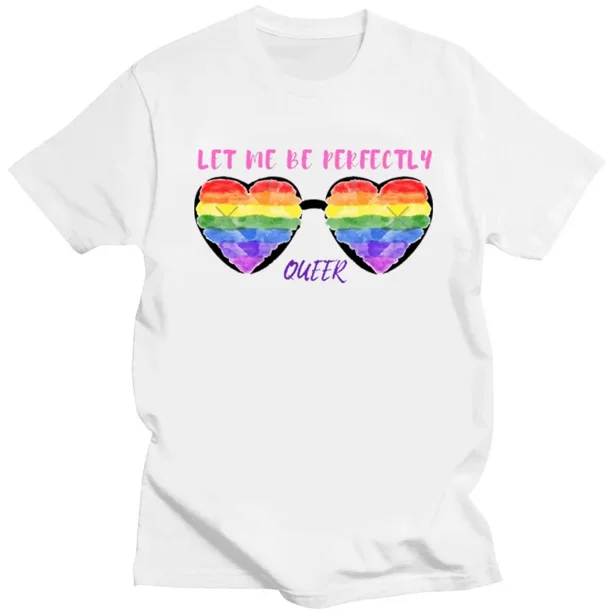 Déjame ser perfectamente Oueer Ropa para hombre Camisetas gráficas estéticas gay Camisetas clásicas de verano transpirables Ropa para mujer