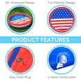thumbnail image 5 of Americana 3 Ring Kiddie Pool 60'' X 12'' for Kids Toddlers Outdoor Indoor Fun, 5 of 6