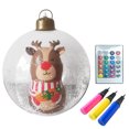 thumbnail image 1 of 24 Inch LED Luminous Inflatable Christmas Decoration Blow Up Outdoor Holiday For Party Event Courtyard Yard Festive Display, 1 of 5