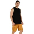 thumbnail image 2 of Inkmeso Casual Solid Elastic Waist Shorts For Men Loungewear With Pockets Cotton Short Pants, 2 of 7