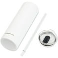 thumbnail image 2 of Ice Shaker TumblerWhite 20 oz Skinny Steel Tumbler, White, 2 of 8