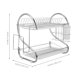 thumbnail image 2 of FESTFENDS Soporte Para Utensilios De Cocina Doble Capa En Acero Inoxidable Plateado, 2 of 7