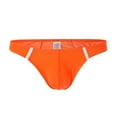 thumbnail image 3 of HUPOM Mens Underwear Boxer Briefs Male Thongs Medium waist Comfort Waist Solid Thong Orange XL, 3 of 5