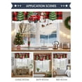 thumbnail image 6 of Valances for Windows Merry Christmas Tree Rod Pocket Cafe Window Treatments Valance Curtains for Kitchen Bathroom Laundry Basement Windows 60"x18", 6 of 7