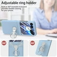thumbnail image 5 of Decase Phone Cover for Motorola Razr 40 Ultra 2023,With Built-in Front Screen Protector & Ring Kickstand,Matte Frosted Ultra Slim Case Cover for Motorola Razr 40 Ultra 2023,Skyblue, 5 of 10