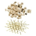 thumbnail image 5 of Mini Hinges Folding 8x10mm DIY for Crafts Cabinet Drawer Cabinet Closet Golden, 5 of 6