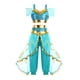 thumbnail image 1 of Disfraz de jazmín para niñas, vestido de princesa árabe para fiesta de cumpleaños, Navidad, ropa de Cosplay para bebés de 2 a 10 años Fivean unisex, 1 of 2