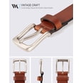 thumbnail image 2 of Men's 35mm Casual Jean Belt,100% Real Solid Buffalo Leather, 2 of 6