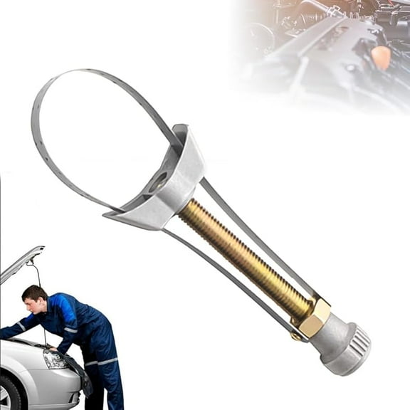 Auto Car Diameter Adjustable Oil Filter Removal Strap Wrench Tool, with Car, Truck, Honda Yamaha Suzuki, Heavy Duty Oil Filter Wrench, Diameter Adjustable Cap Spanner (3pcs)