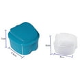 thumbnail image 5 of 6Pcs Denture Cases, Denture Cup with Strainer, Denture Bath Box False Teeth Storage Box with Basket Net Container Holder for Travel, Retainer Cleaning(6 Boxes), 5 of 7