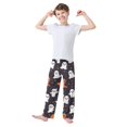 thumbnail image 2 of FORMRS Boys Pajama Pants with Pockets Size 11-12Y Kids Lounge Sleep Bottoms, White Halloween Ghosts, 2 of 8