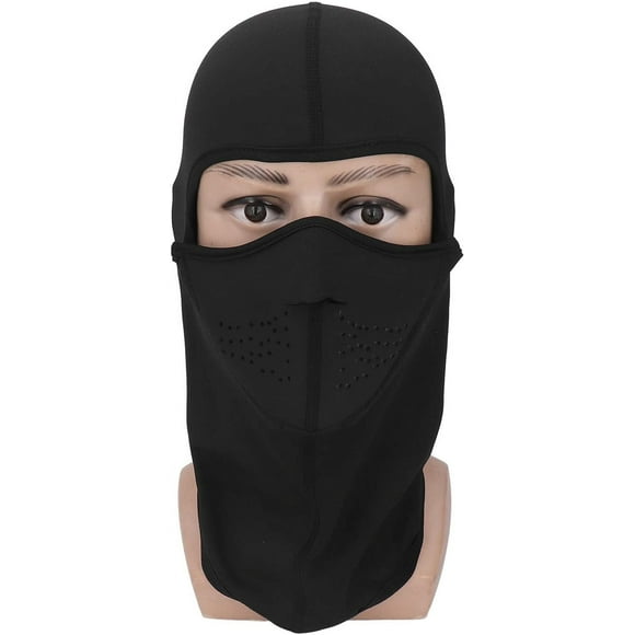FYBTOSki Mask Balaclava, Ski Mask Warm Face Mask for Cold Weather, Winter Neck Warmer Hood, Thermal Winter Scarf Mask for Skiing Snowboarding Motorcycling Fishing Black-0630