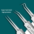 thumbnail image 3 of Professional Pimple Extractor Kit, Ultra-Sharp Stainless Steel Blackhead & Comedone Remover Tweezers, Acne Clip Beauty Tool with Storage Case, 3 of 8