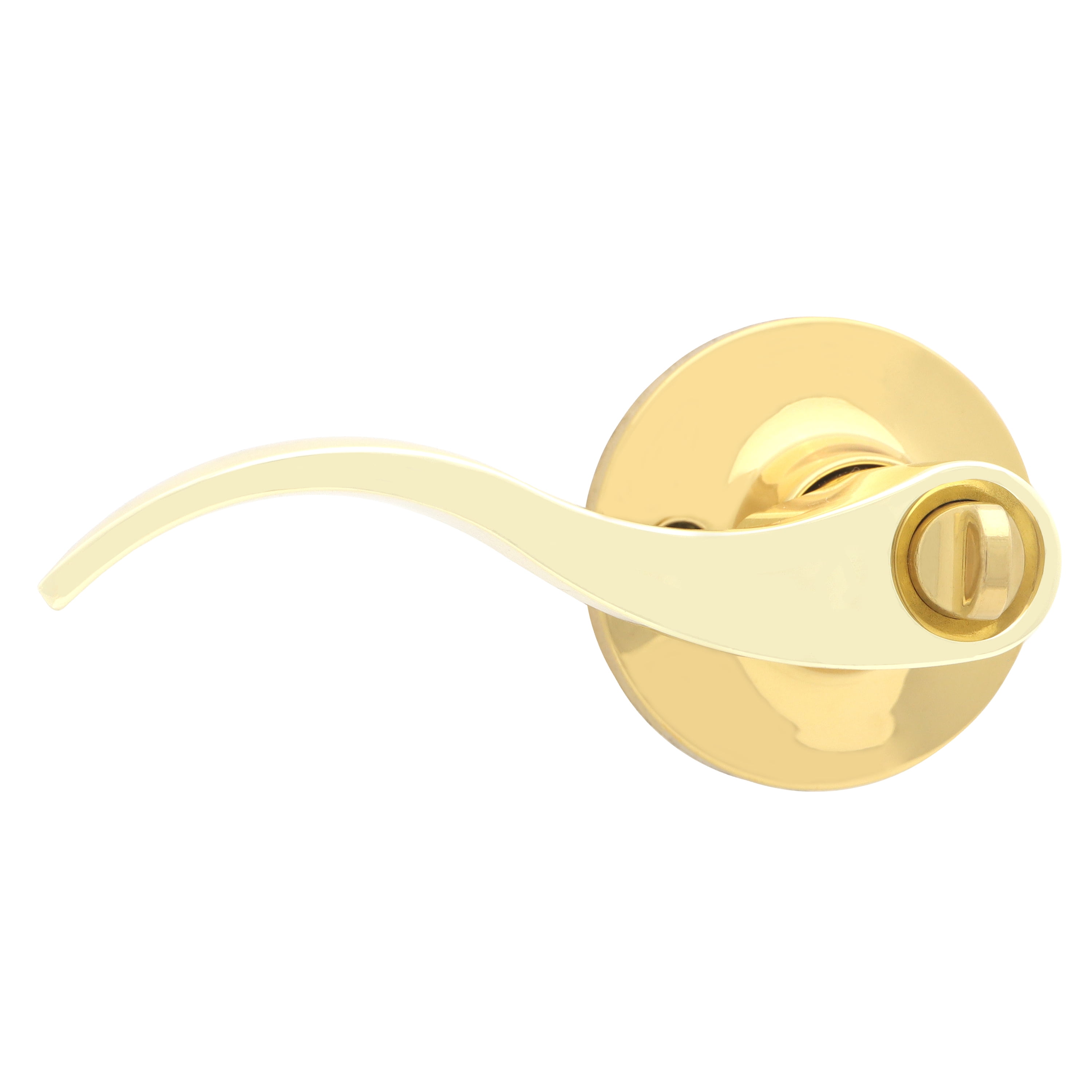 Honeywell Wave Entry Door Lever, Polished Brass, 8106001 Honeywell Wave Entry Door Lever, Polished Brass, 8106001