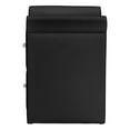 thumbnail image 3 of Baxton Studio Victoria Matte White PU Leather 2 Storage Drawers Nightstand Bedside Table, 3 of 3