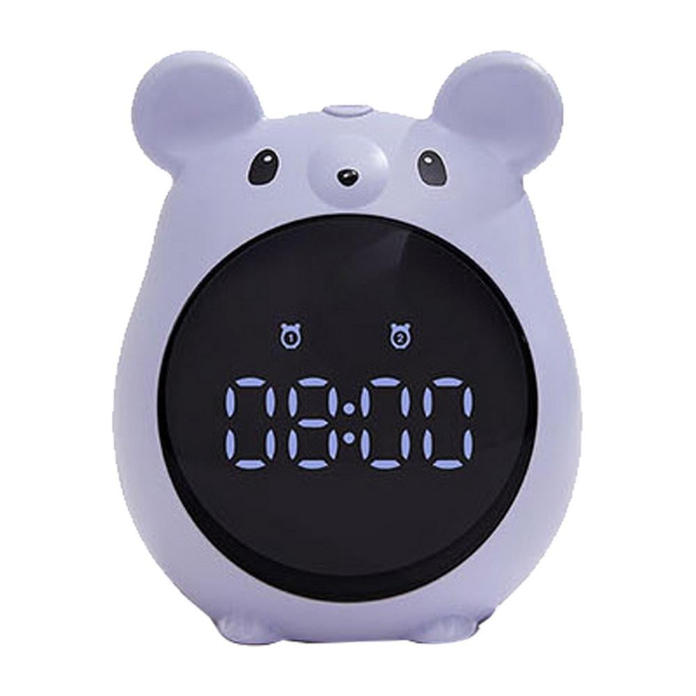 AIXING Kids Digital Clock Mouse Shape Girl Digital Clock Cute Alarm