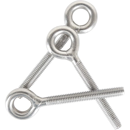 Kadimendium 8-Pack M8 Stainless Steel Eye Bolts – Strong, Rustproof, Welded Closed Ring Screws For Gates, Pipes & More