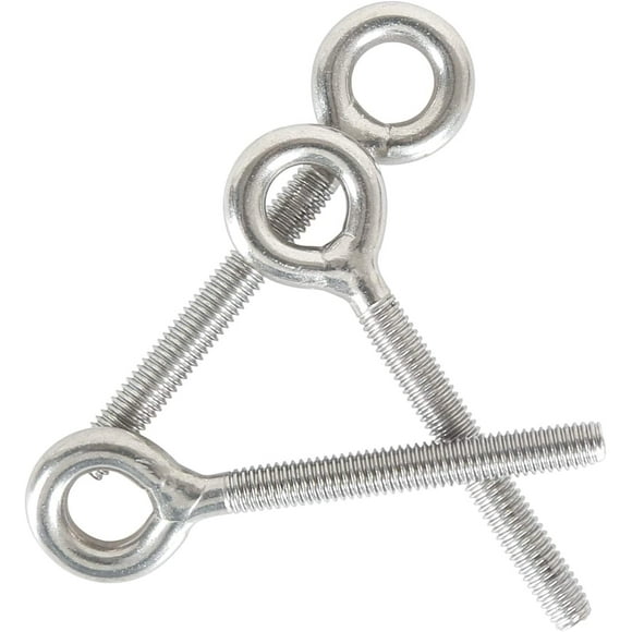 M8 Eye Bolts 304 Stainless Steel Lifting Ring Bolt Welded Closed Eye Bolts Screw Rod Eye Corrosion Resistant 5PCS,JUN