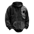 thumbnail image 4 of Rhuody Halloween Mens Hoodies Long Sleeve Graphic Prints Pullover Hooded Sweatshirt S Black, 4 of 4