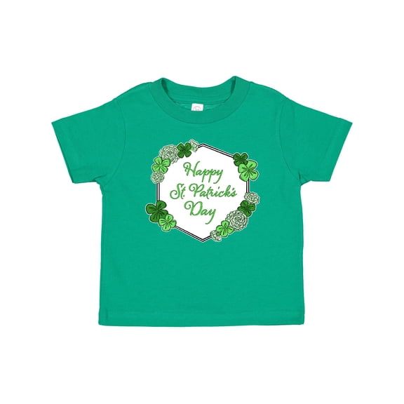 Inktastic Happy St. Patrick's Day Clovers Boys or Girls Baby T-Shirt