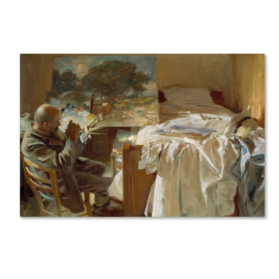 John Singer Sargent 'An Artist In His Studio' Canvas Art