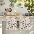 thumbnail image 4 of Brown Beige Botanical Kitchen Towels Set of 1, Rustic Country Spring Floral Summer Leaf Absorbent Dish Towels for Kitchen, Microfiber Hand Towel, Quick Drying Tea Towel Decorative Dishcloths, 4 of 7
