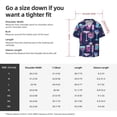 thumbnail image 5 of Fotbe Wine Glasses And Cocktails Camisa Estampada de Manga Corta para Hombre, Casual de Verano, Estilo Playero, Sin Arrugas-Small, 5 of 5
