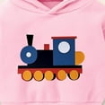 thumbnail image 5 of Ccpelsie Girls Casual Long Sleeve Hoodies Cute Oversized Fleece Pocket Sweatshirt Tops for Toddler(Pink,3-4 Years), 5 of 7