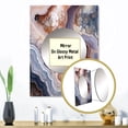thumbnail image 3 of Designart "Simplistic Geode Panorama II" Stone Geode Mirror Wall Decor - Traditional Beige Landscapes Living Room Wall Mirror Art - 32" x 24" Inch, 3 of 5